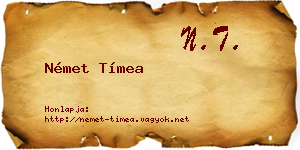 Német Tímea névjegykártya